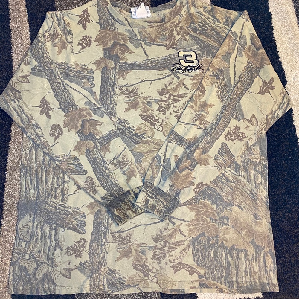Vtg Dale Earnhardt camo long sleeve
